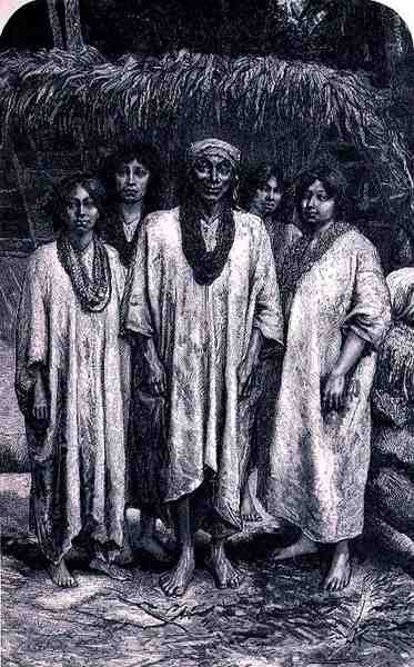 Lacandon Chief and Lacandon Types, from The Ancient Cities of the New World by French School